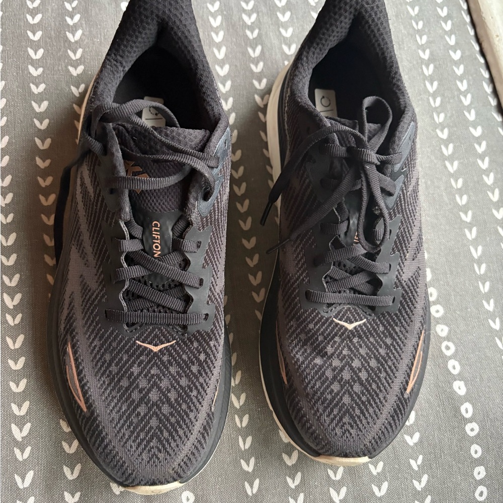 Hoka Black and Gray Women's Sneakers